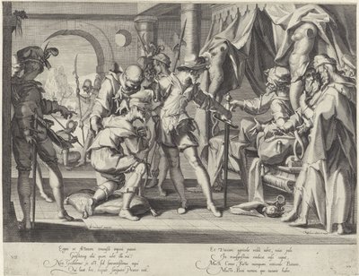 Greve Vilhelm III av Holland beordrar halshuggning av sin fogde Thronus Justitiae (serietitel) av Willem Isaacsz. van Swanenburg