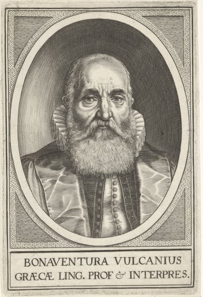 Porträtt av Bonaventura Vulcanius av Willem Isaacsz. van Swanenburg