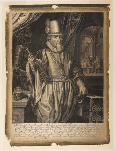 Maurits, prins av Oranien-Nassau av Willem Jacobsz. Delff