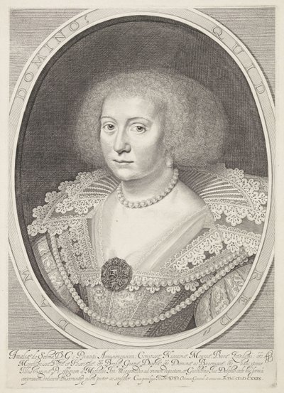 Porträtt av Amalia van Solms av Willem Jacobsz Delff