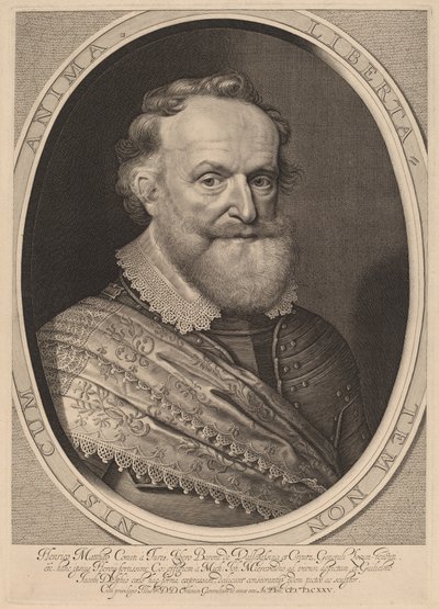 Hendrik Matthias, greve av Thurn och taxibilar av Willem Jacobsz Delff after Michiel van Miereveld