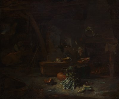 Interiör av ett kök, ca. 1642-44. av Willem Kalf