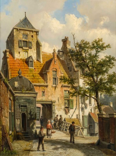 Utsikt över Haarlem, 1891 av Willem Koekkoek