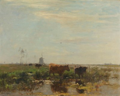 Äng med kor vid vattnet Äng med kor bredvid vattnet av Willem Maris