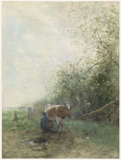 Mjölkningstid av Willem Maris