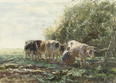 Mjölkningspennan av Willem Maris