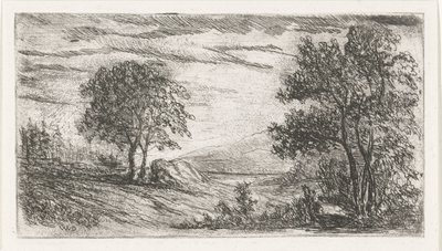 kuperat landskap av Willem Matthias Jan van Dielen