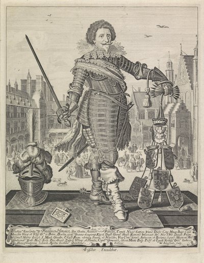 Porträtt av Frederik Hendrik, Prins av Orange av Willem Outgertsz. Akersloot