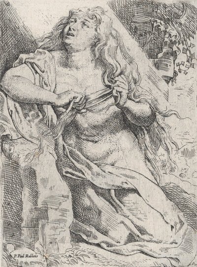 Maria Magdalena i vildmarken, ca. 1613-14. av Willem Pietersz. Buytewech
