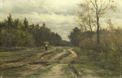 Landsväg nära Laren, (provinsen Norra Holland) av Willem Roelofs (I)