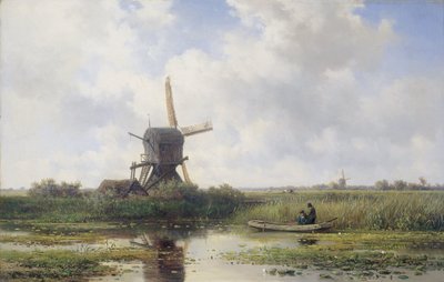 Geinfloden, nära Abcoude av Willem Roelofs (I)