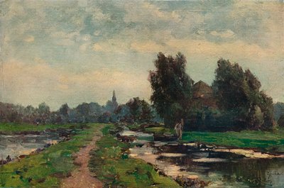 Nära Gouda, 1800-talet av Willem Roelofs
