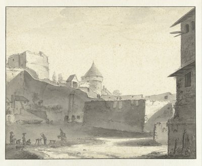 Utsikt över bron över Erdre i Nantes av Willem Schellinks