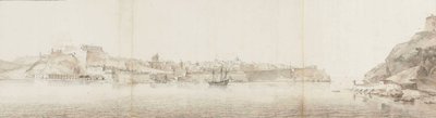 Utsikt över Valletta på ön Malta, sett från Senglea av Willem Schellinks