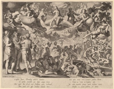 Den sista domen av Willem Swanenburgh, after Joachim Anthonisz Wtewael
