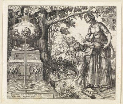 Hagar ger Ismael att dricka Hagars och Ismaels historia (serietitel) av Willem Thibaut