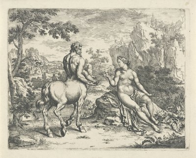 Ocyrhoe förutspår Chirons och Asclepius öde av Willem Van Mieris