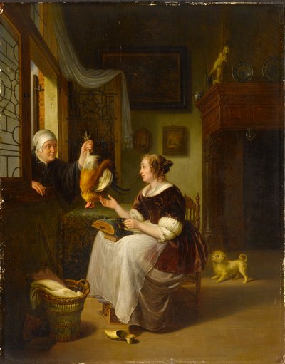 Fjäderfäsäljaren av Willem Van Mieris