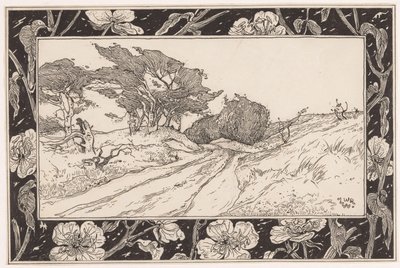 Dune landskap med marram gräs av Ludwig Willem Reymert Wenckebach
