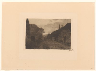 Byväg i Diepenheim av Willem Witsen (signed by artist)