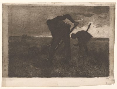 Tre potatisupptagare av Willem Witsen (signed by artist)