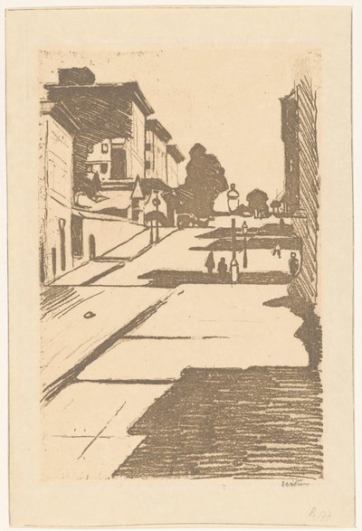 Utsikt över Maison Street och Fairmont Hotel i San Francisco av Willem Witsen (signed by artist)