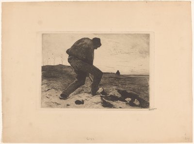 Häng arbetare av Willem Witsen (signed by artist)
