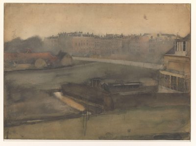 Utsikt på Oosterpark i Amsterdam av Willem Arnoldus Witsen