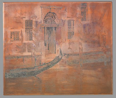Gondol kommer in i Canal Grande, Venedig av Willem Arnoldus Witsen