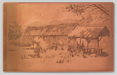 Långt uthus, Gambar av Willem Arnoldus Witsen