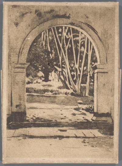Porten till Hotel Bellevue, Buitenzorg av Willem Arnoldus Witsen