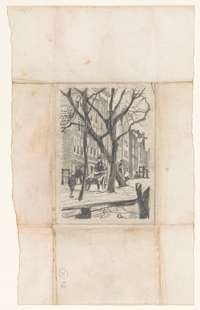 Stadsbild i Amsterdam: Rechtboomsloot av Willem Arnoldus Witsen