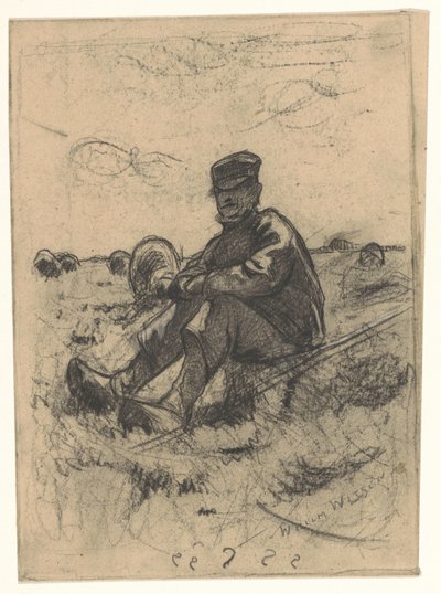 Sittande herde av Willem Arnoldus Witsen