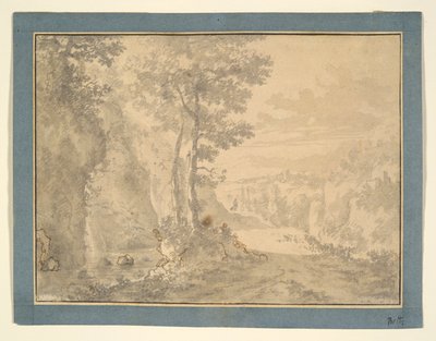 Skogsscen av Willem de Heusch