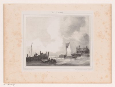Hamn med båtar av Willem de Koning