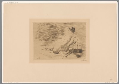 Liggande naken kvinna Liggande naken (originaltitel) av Willem de Zwart (signed by artist)