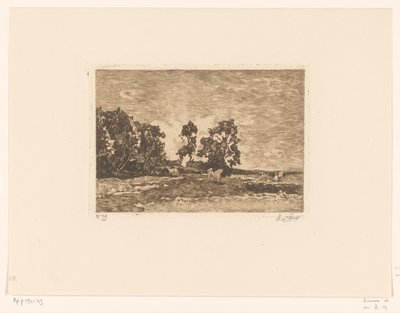Äng med kor (originaltitel) av Willem de Zwart (signed by artist)