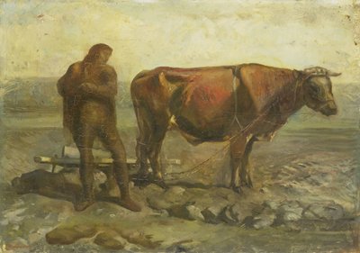 Plöjande bonde av Willem van Konijnenburg