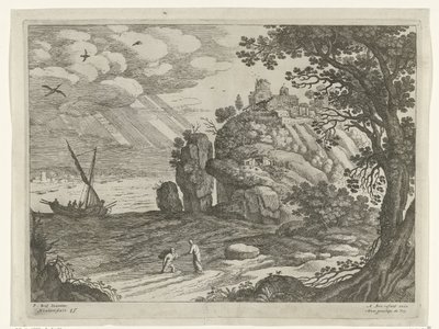 Mirakulös fångst Italienska landskap (serietitel) av Willem van Nieulandt (II)