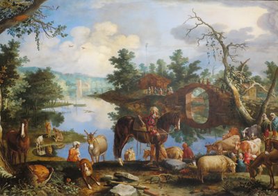 "Jakob återvänder till Kanaan" Willem van Nieulandt d.y., 1611, Pushkin Museum av Willem van Nieulandt II