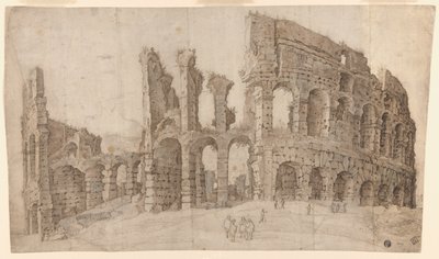 Ruinerna av Colosseum i Rom av Willem van Nieuwlandt II
