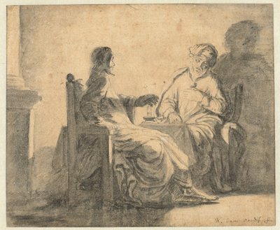 Kristus och Nikodemus av Willem van Oordt