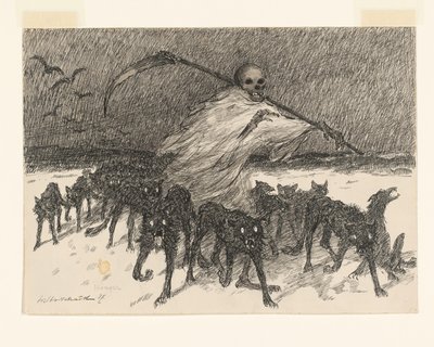 Honger (originaltitel på objekt) av Willem van Schaik (signed by artist)
