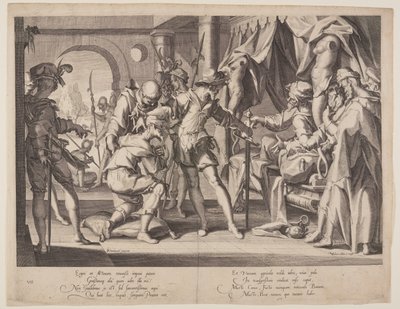 Greve William tillåter halshuggning, plansch 7 från Thrones of Justice (Thronus Iustitiae) av Willem van Swanenburgh