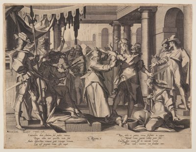 Salomos dom, plansch 2 från Thrones of Justice (Thronus Iustitiae) av Willem van Swanenburgh