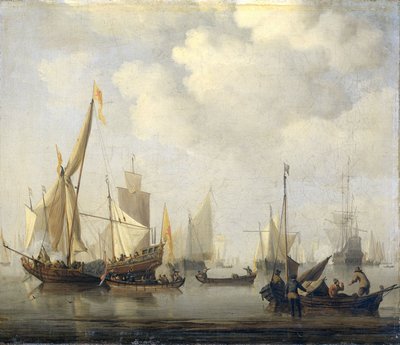 Ett lugn till sjöss av Willem van de Velde (II)