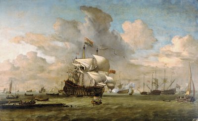 Nederländerna, 1692 av Willem van de Velde the Younger