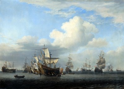 De fångade Swiftsure, Seven Oaks, Loyal George och Convertine..., c1666 av Willem van de Velde the Younger