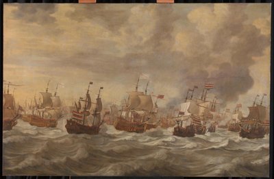 Episod från det fyra dagar långa sjöslaget av Willem van de the Elder Velde