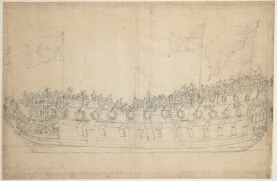 Porträtt av "Stirling Castle av Willem van de the Elder Velde
